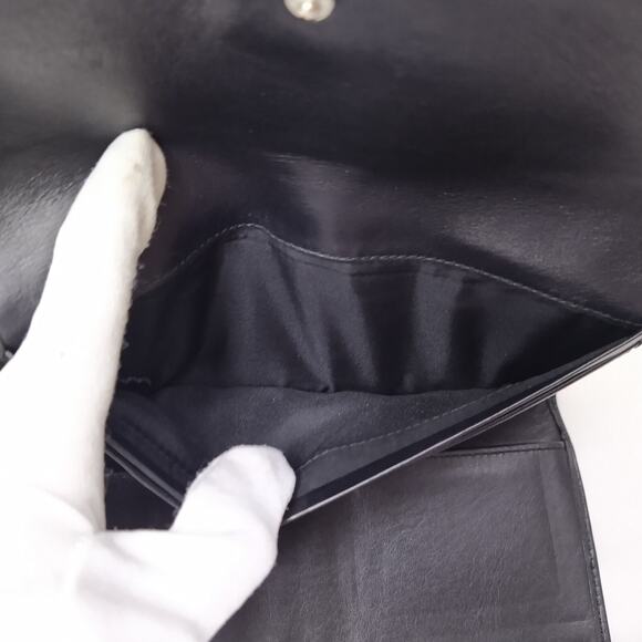 Coach Signature Black Canvas Buckle Credit Card ID Window Trifold Wallet - Picture 11 of 14